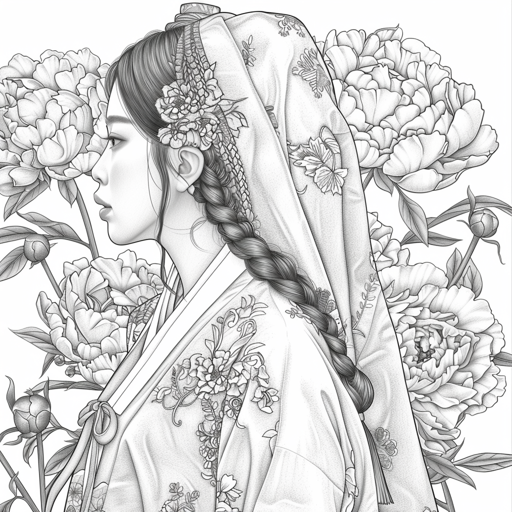 Veiled Among Peonies
