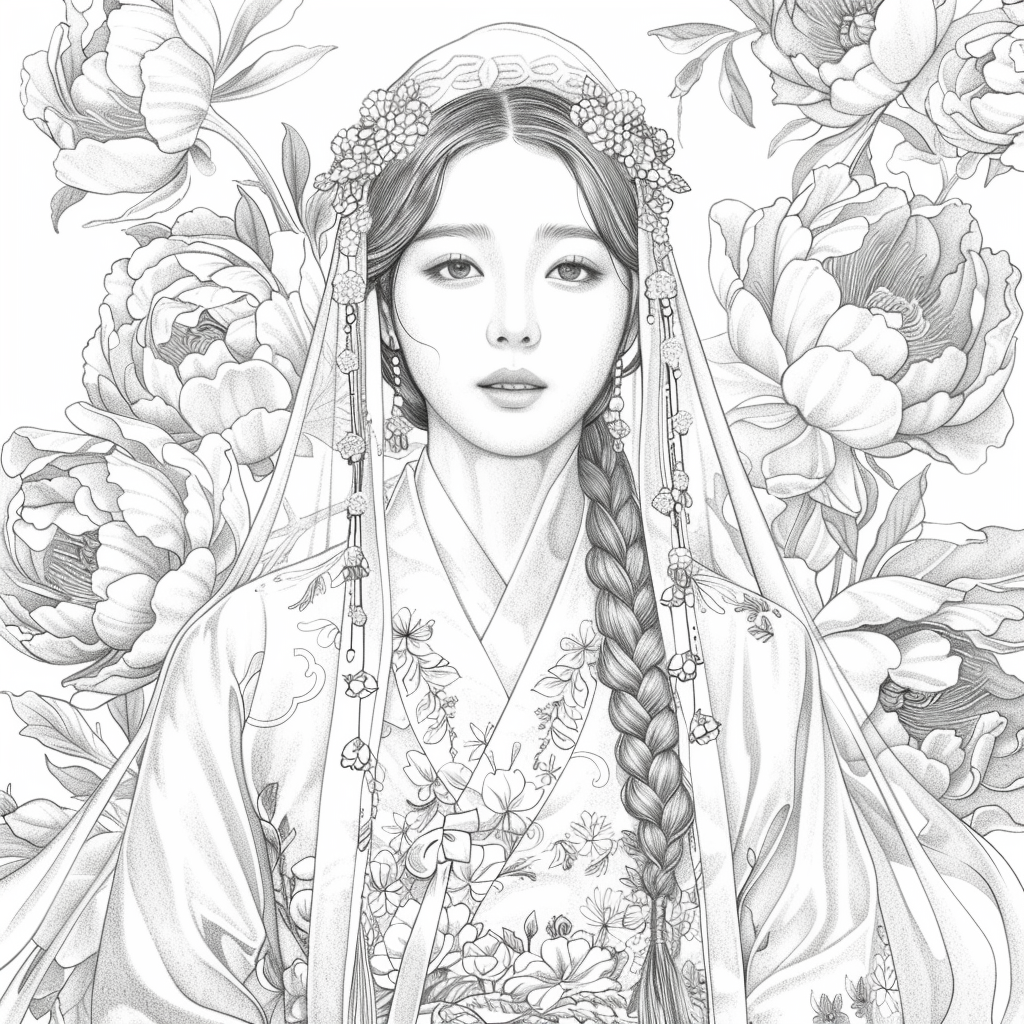 Veiled Among Peonies