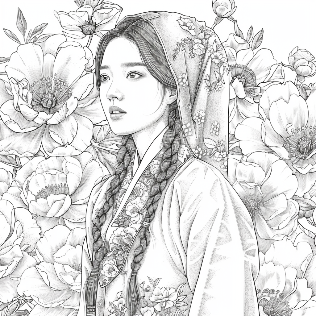 Veiled Among Peonies
