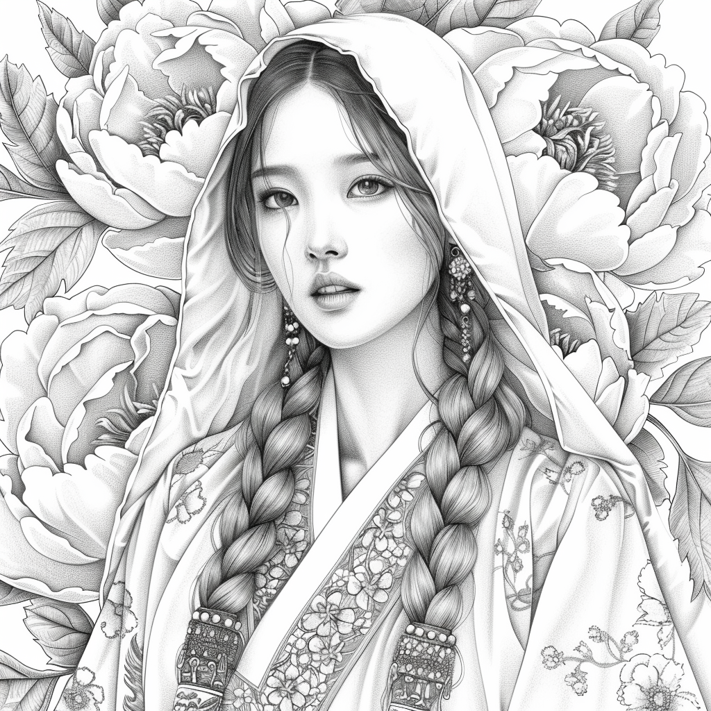 Veiled Among Peonies