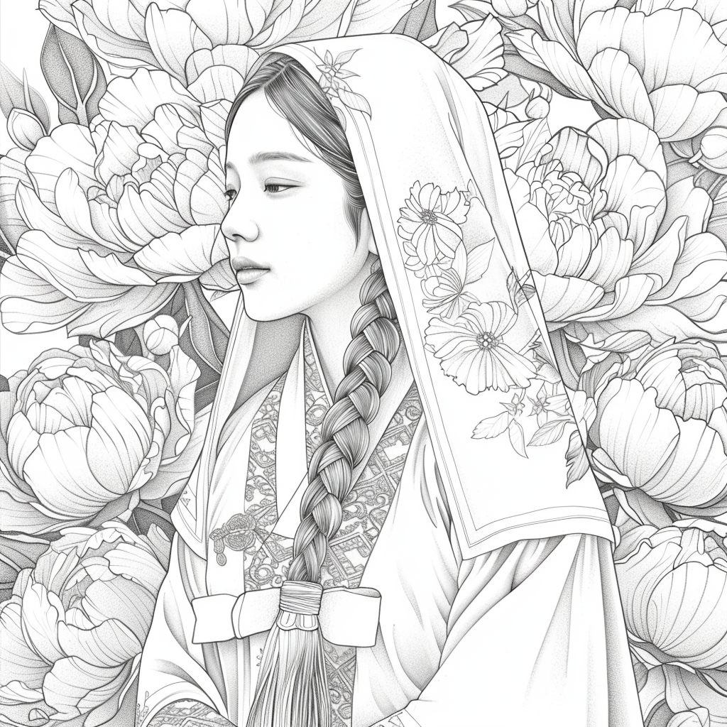 Veiled Among Peonies