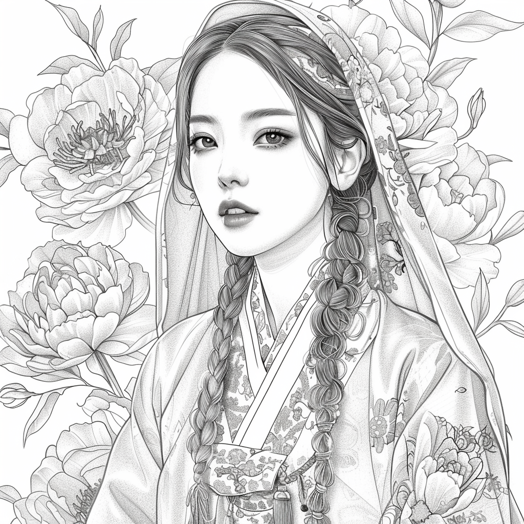 Veiled Among Peonies