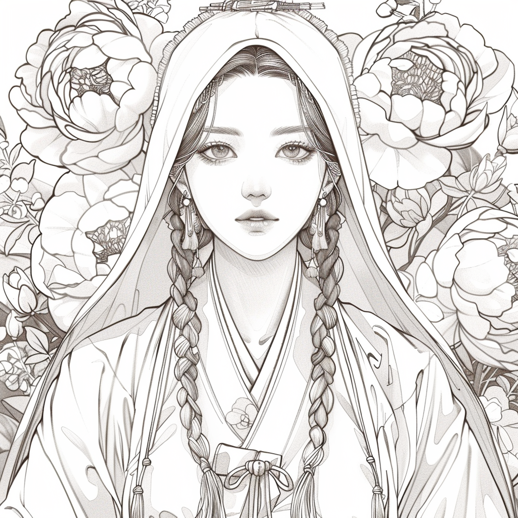 Veiled Among Peonies