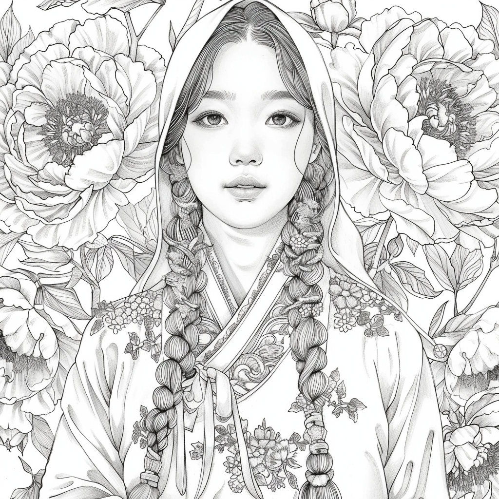 Veiled Among Peonies