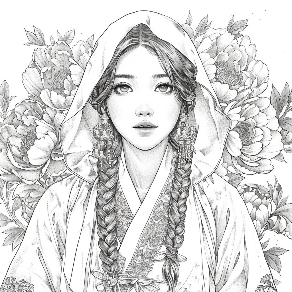 Veiled Among Peonies