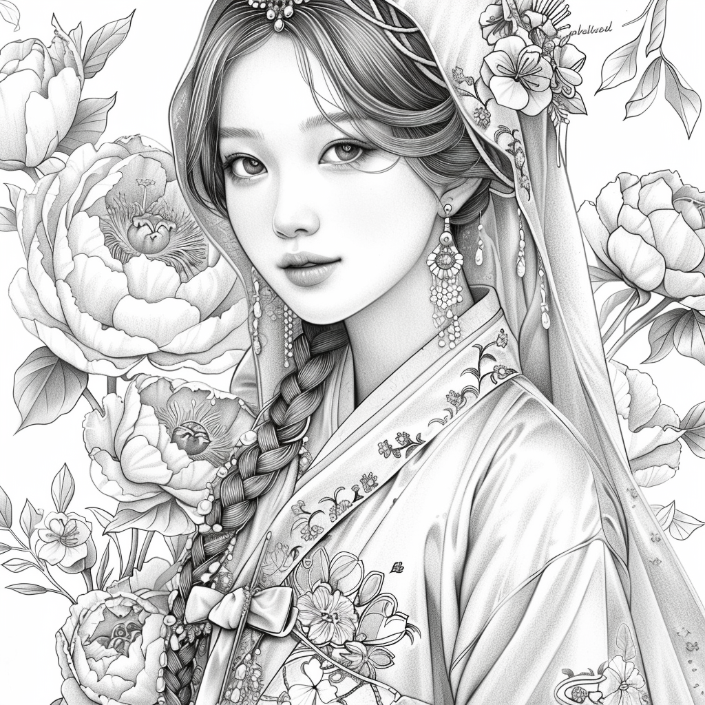 Veiled Among Peonies