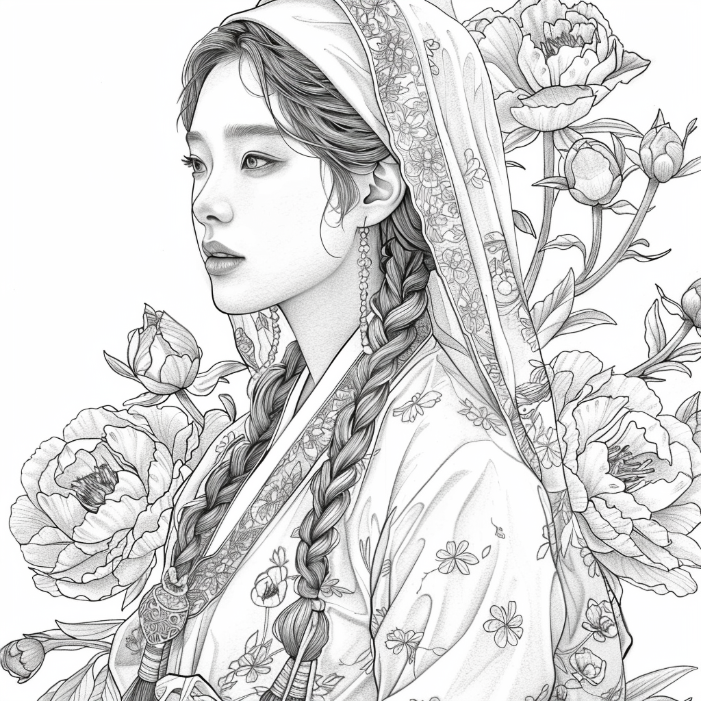 Veiled Among Peonies