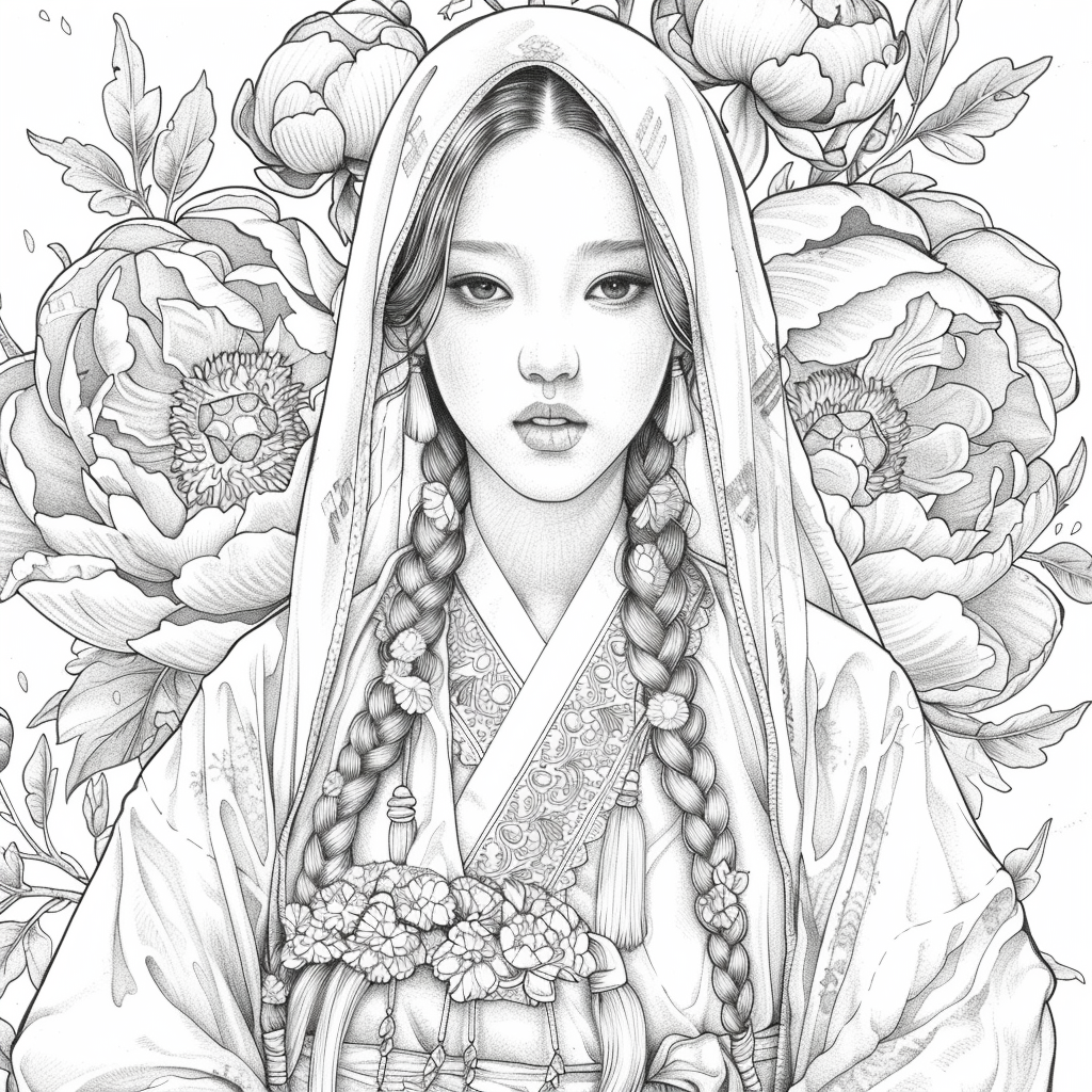 Veiled Among Peonies