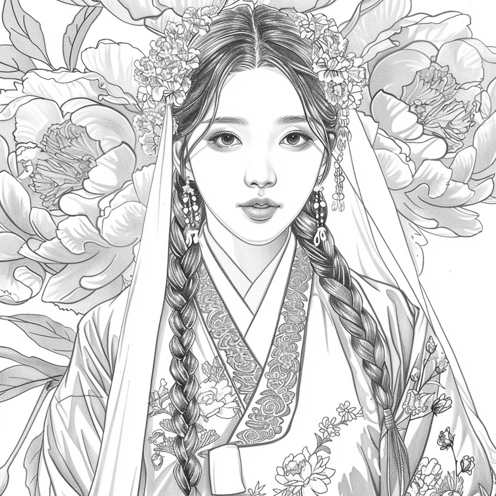 Veiled Among Peonies