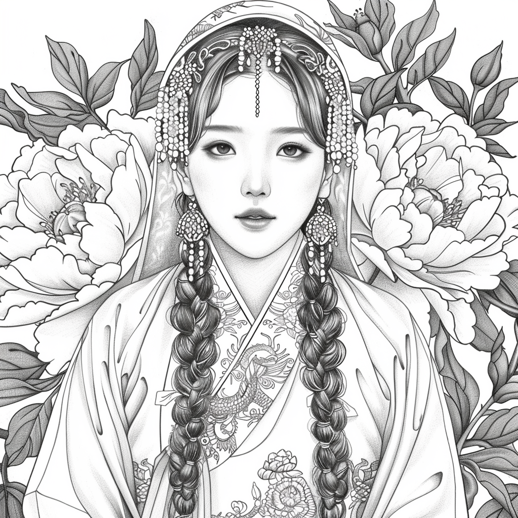 Veiled Among Peonies