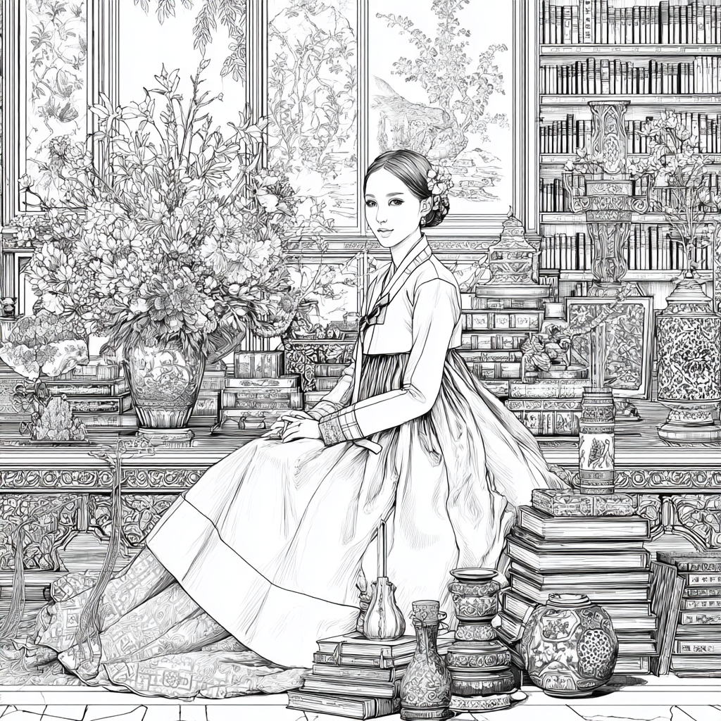 The Scholarly Princess of the Floral Library