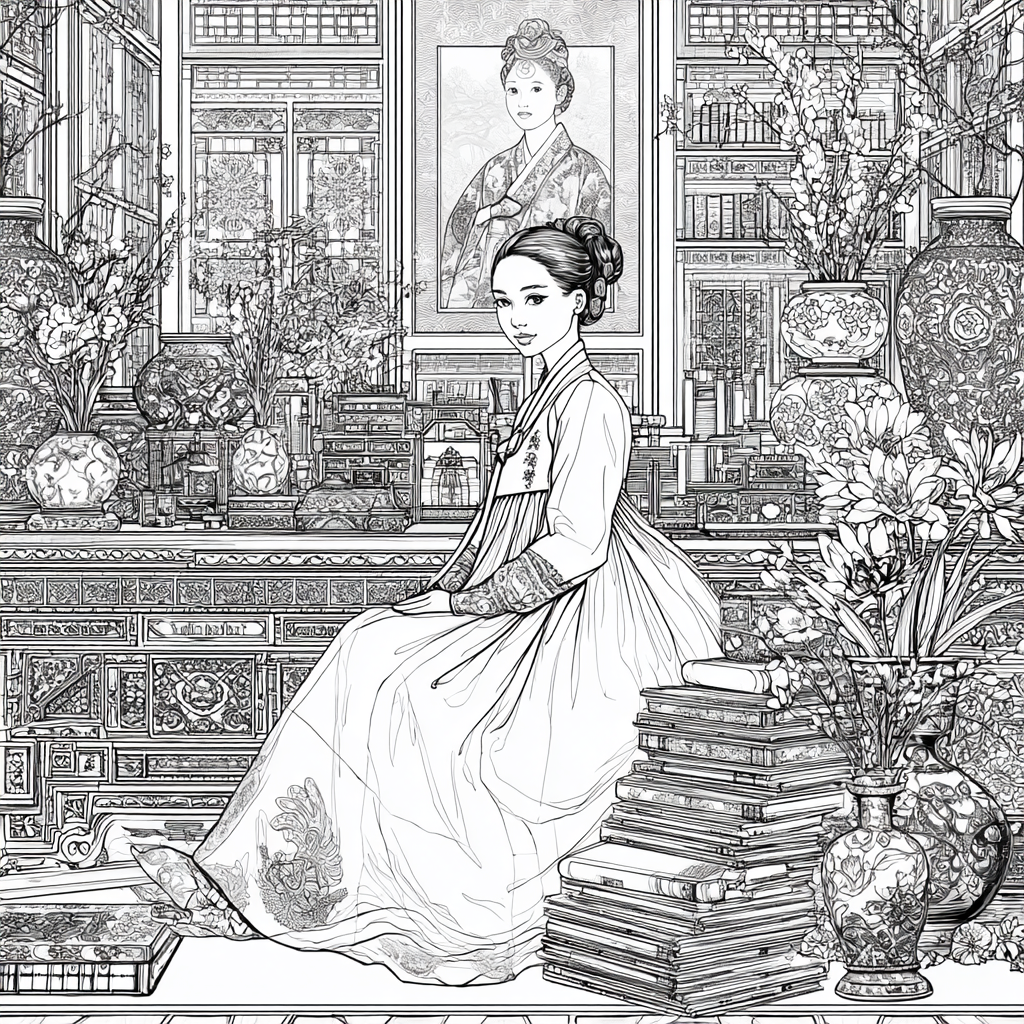 The Scholarly Princess of the Floral Library
