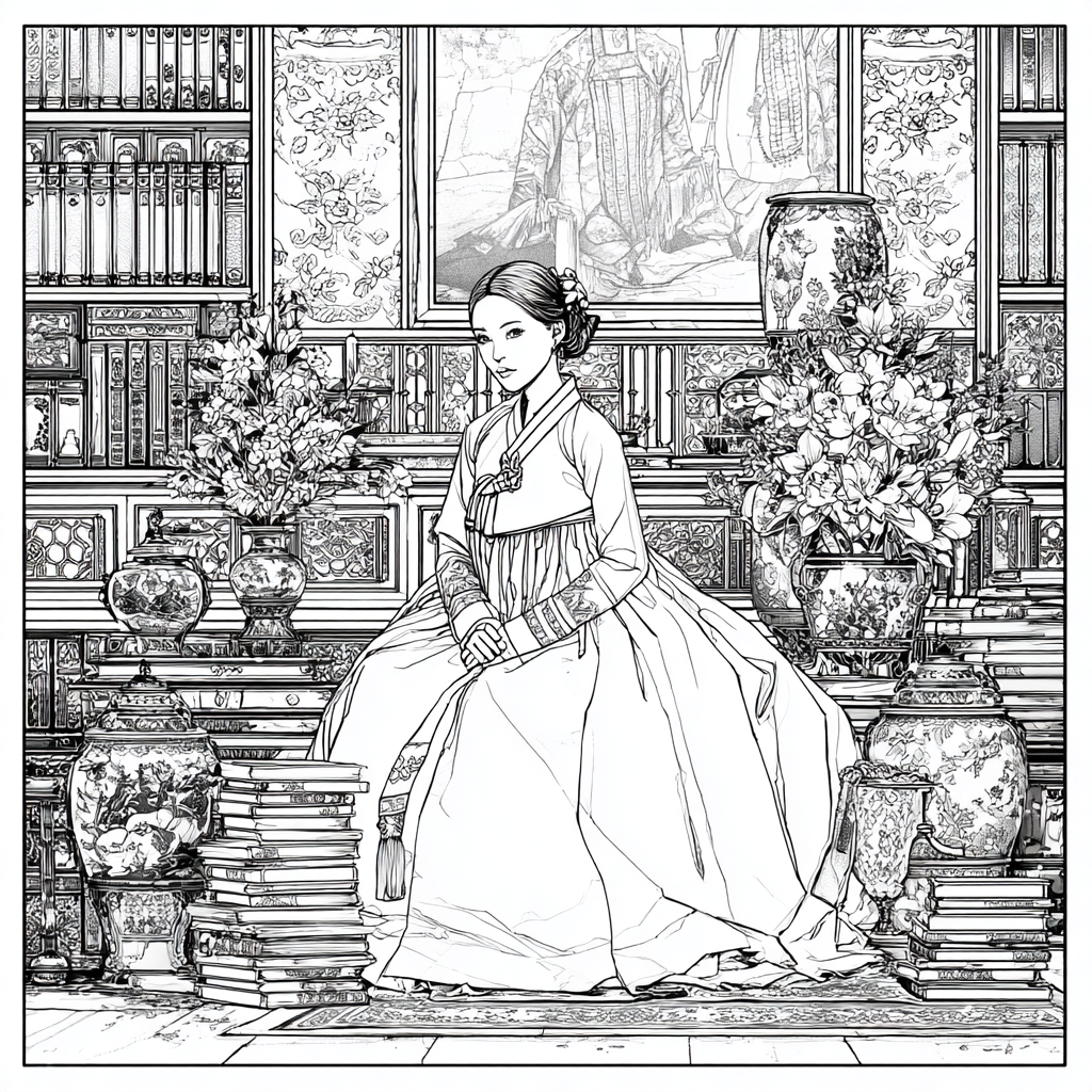 The Scholarly Princess of the Floral Library