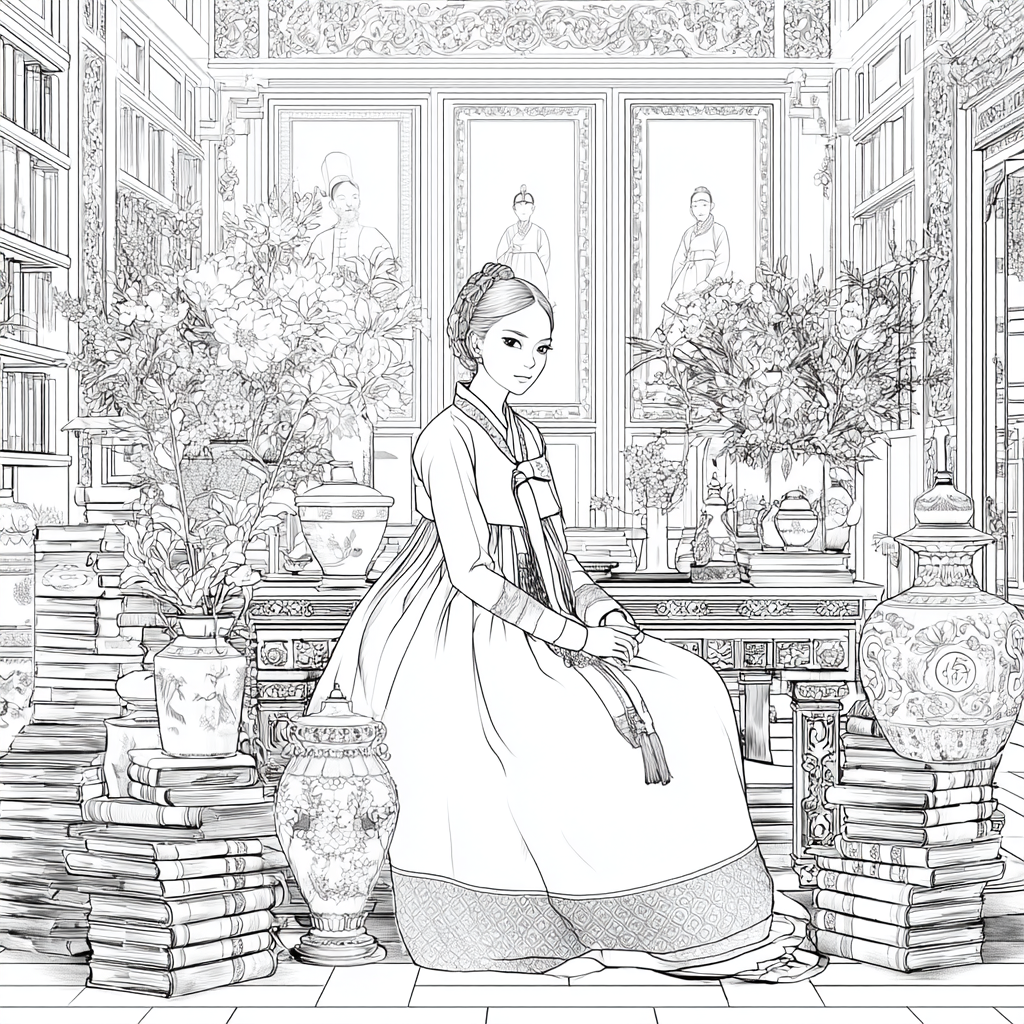 The Scholarly Princess of the Floral Library