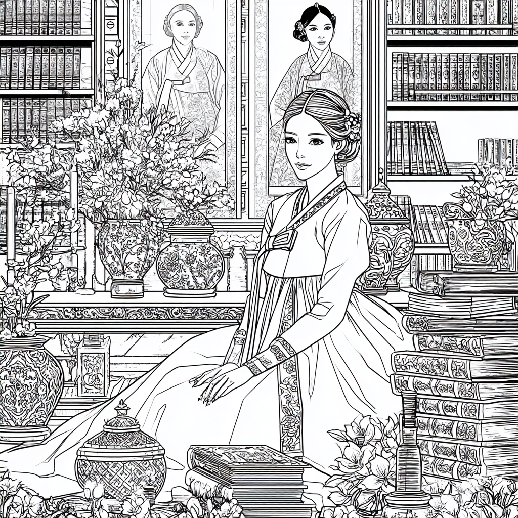 The Scholarly Princess of the Floral Library
