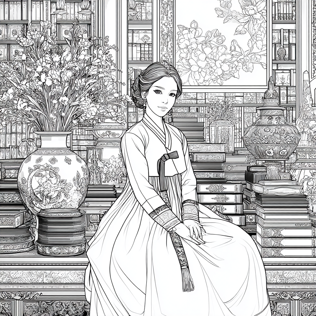 The Scholarly Princess of the Floral Library