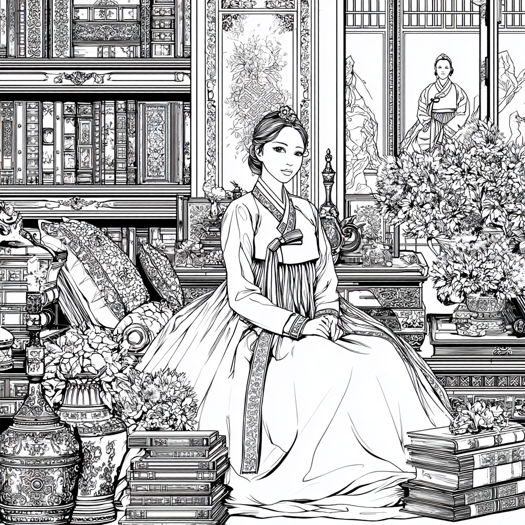 The Scholarly Princess of the Floral Library