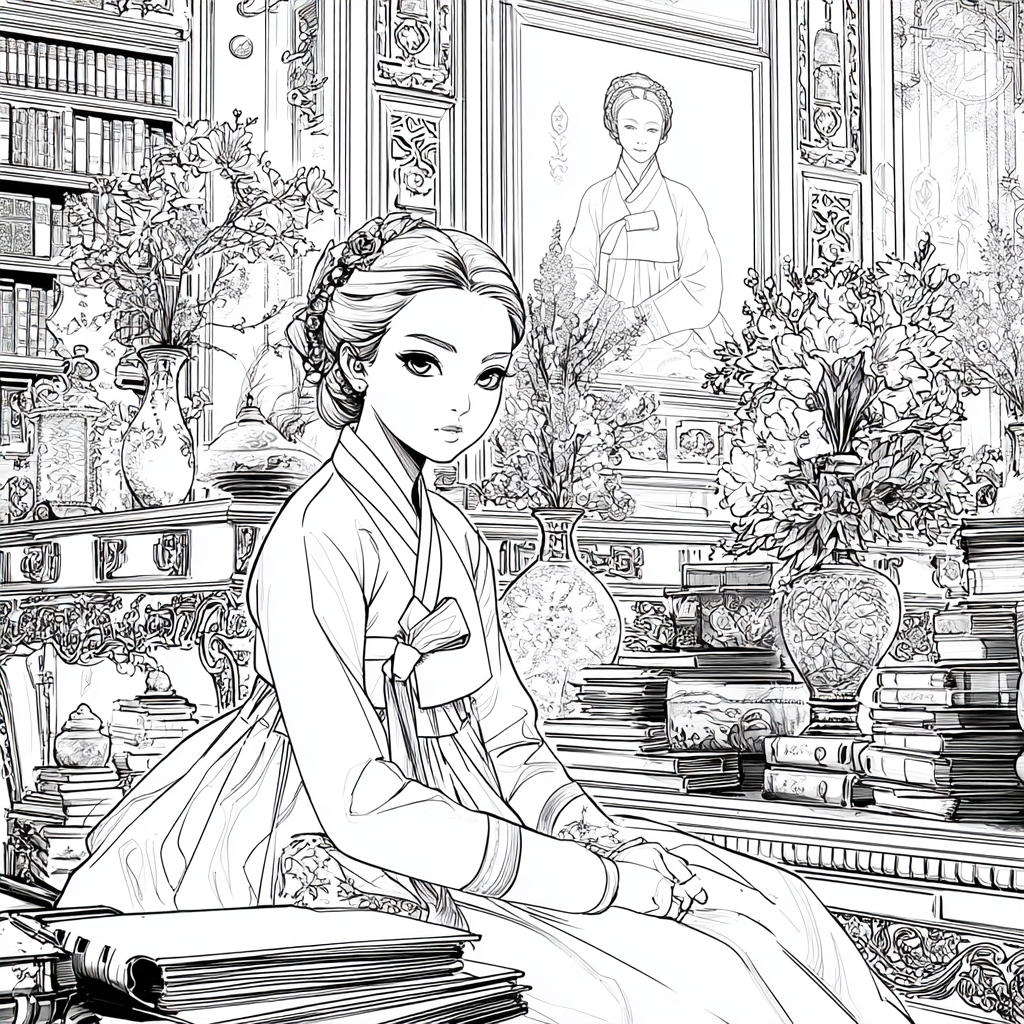 The Scholarly Princess of the Floral Library