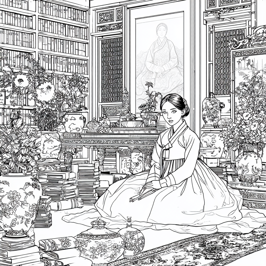 The Scholarly Princess of the Floral Library