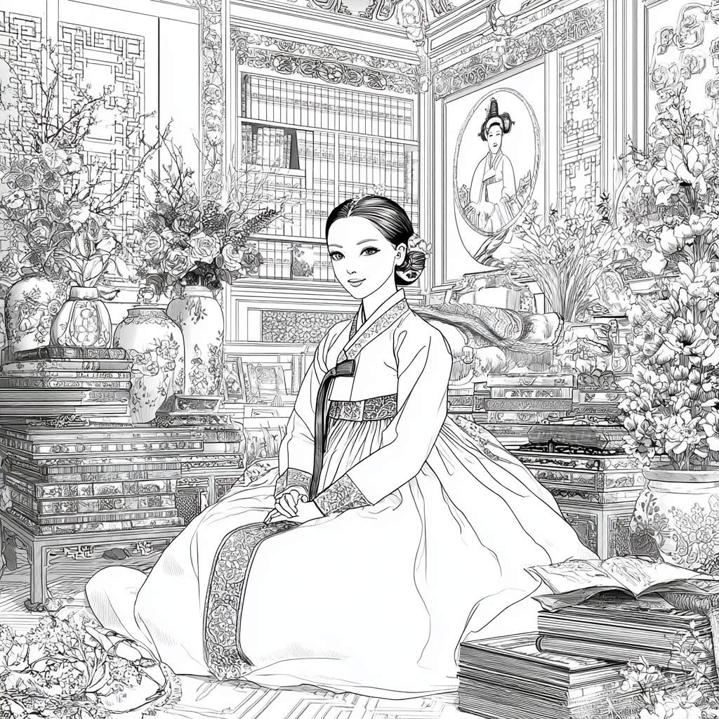 The Scholarly Princess of the Floral Library
