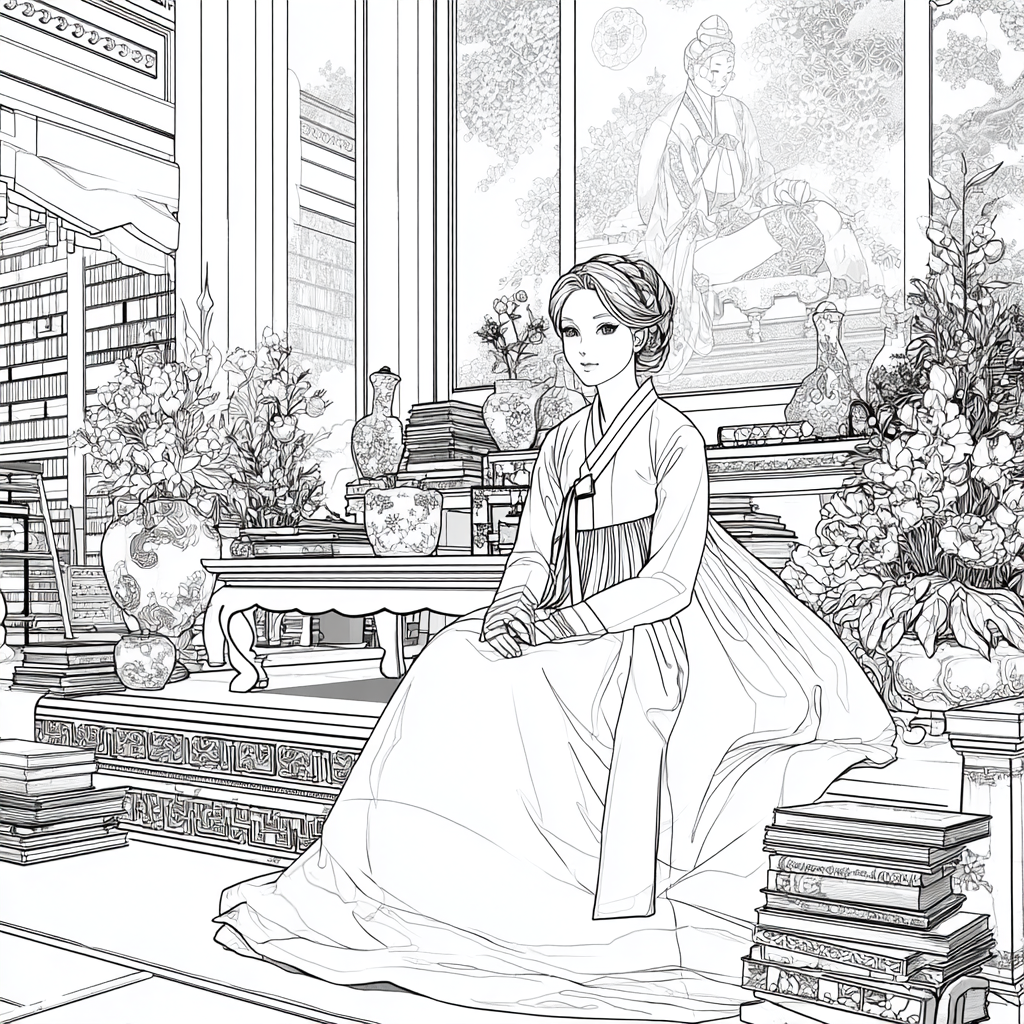 The Scholarly Princess of the Floral Library