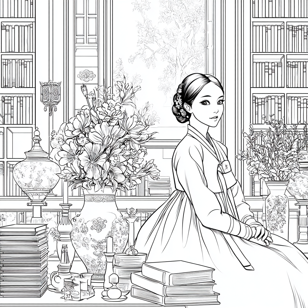 The Scholarly Princess of the Floral Library