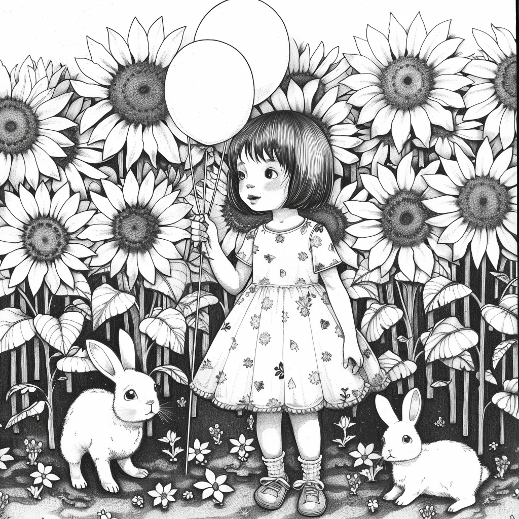 Sunflower Garden Afternoon