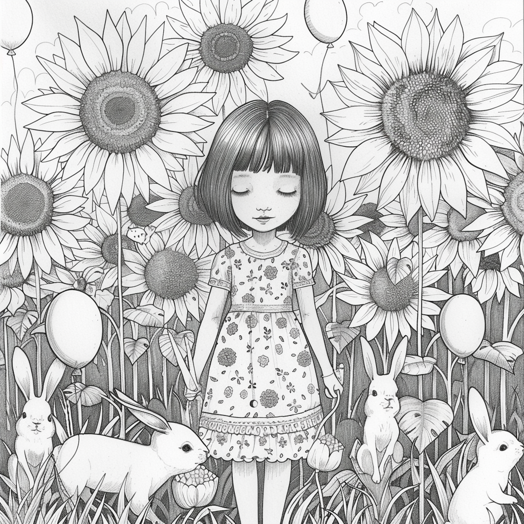 Sunflower Garden Afternoon