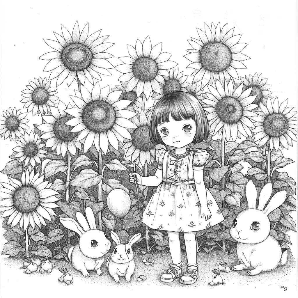 Sunflower Garden Afternoon