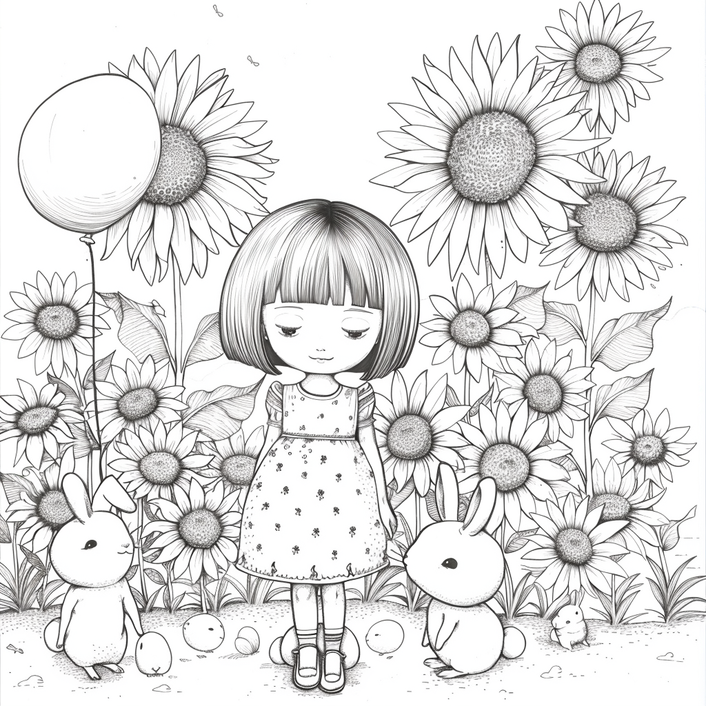 Sunflower Garden Afternoon