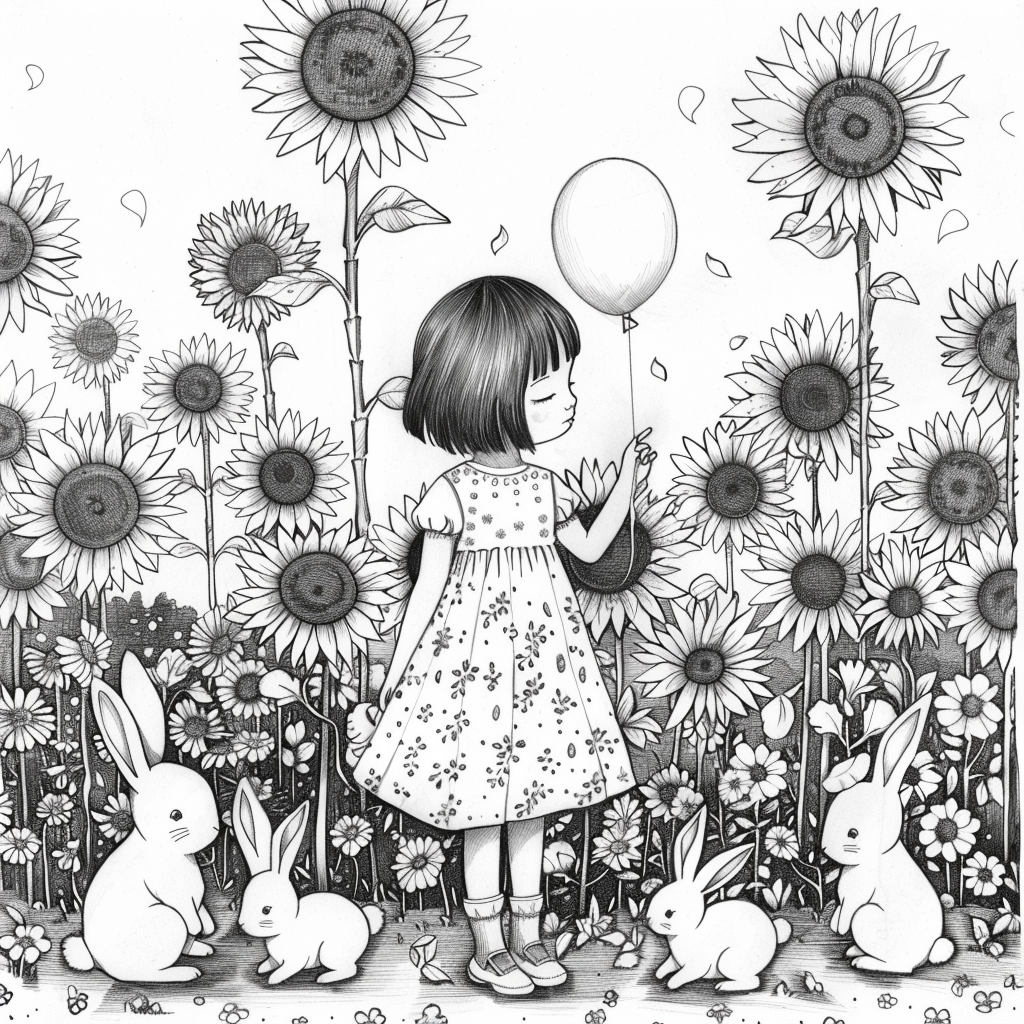 Sunflower Garden Afternoon