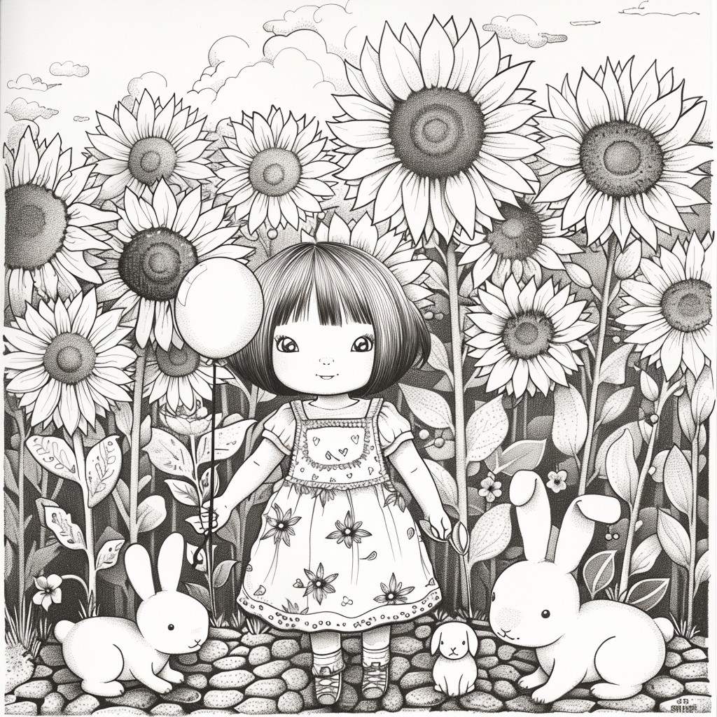 Sunflower Garden Afternoon