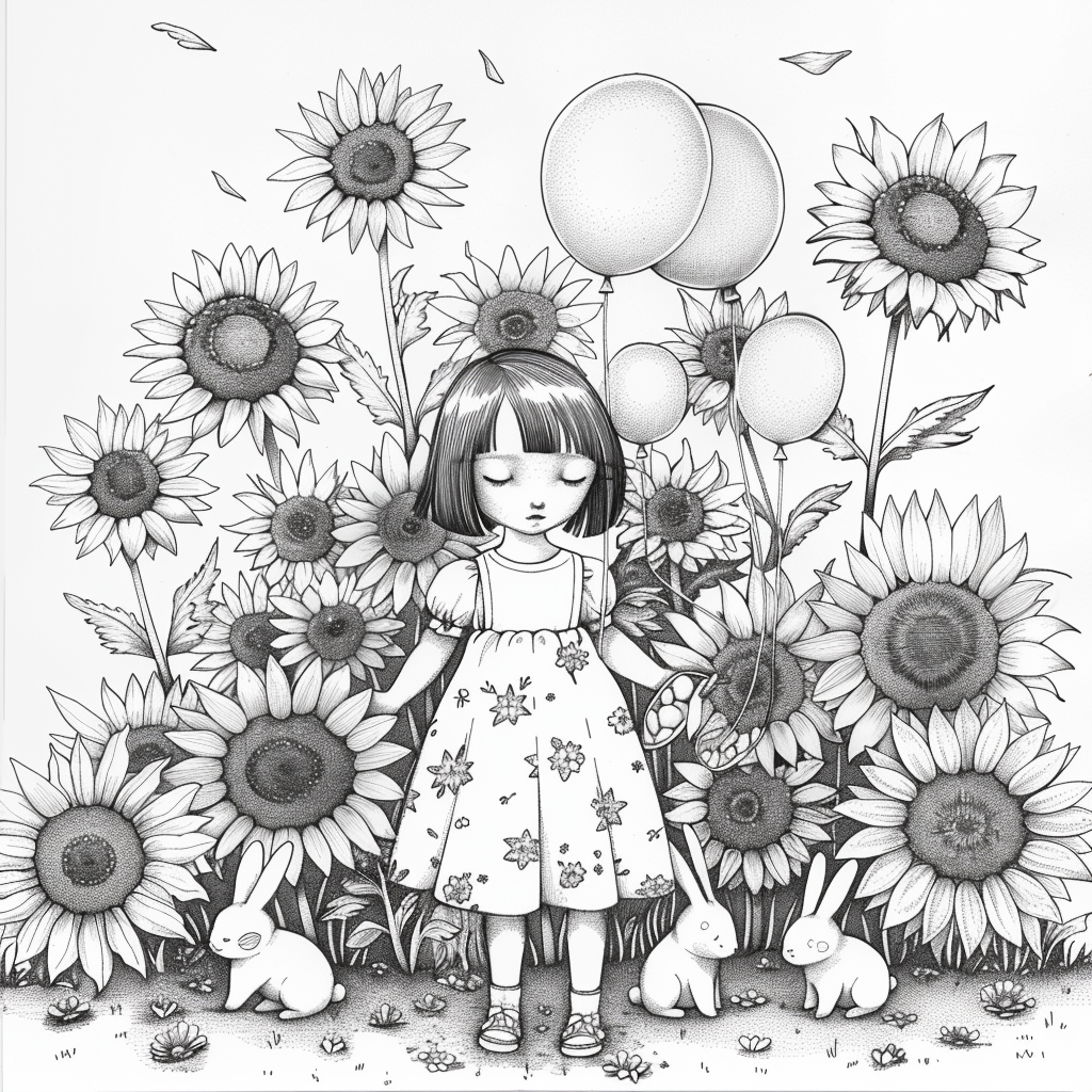 Sunflower Garden Afternoon