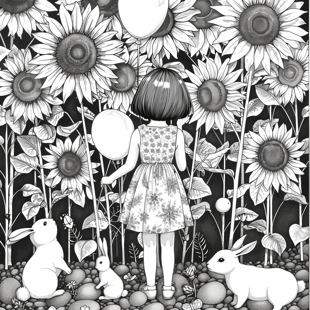 Sunflower Garden Afternoon