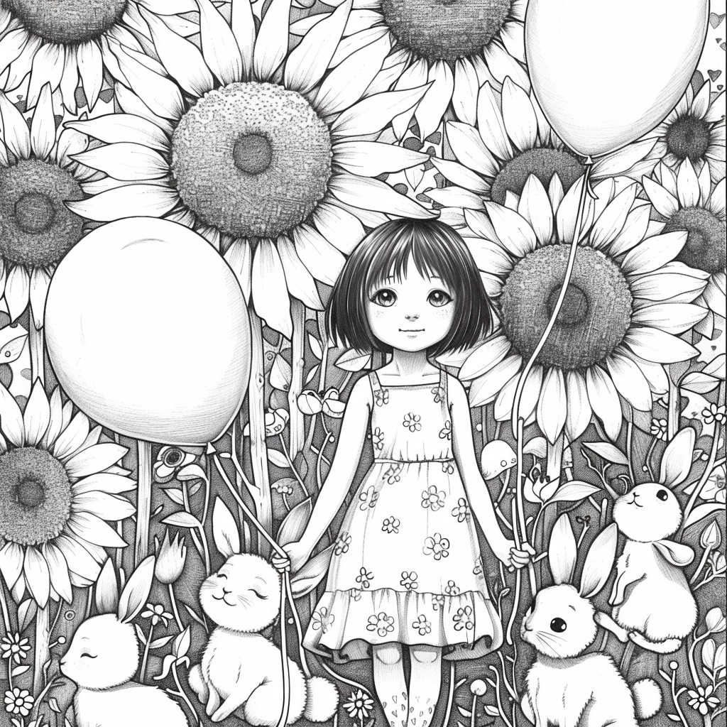 Sunflower Garden Afternoon