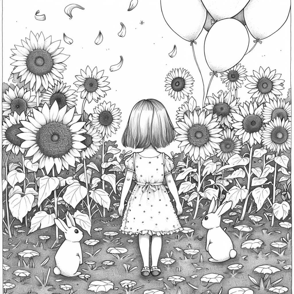 Sunflower Garden Afternoon