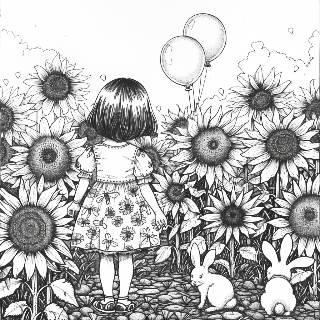 Sunflower Garden Afternoon