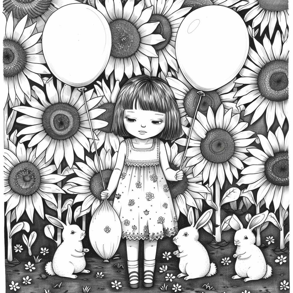 Sunflower Garden Afternoon