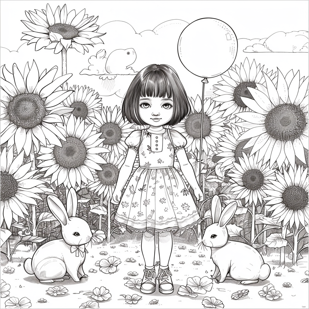 Sunflower Garden Afternoon