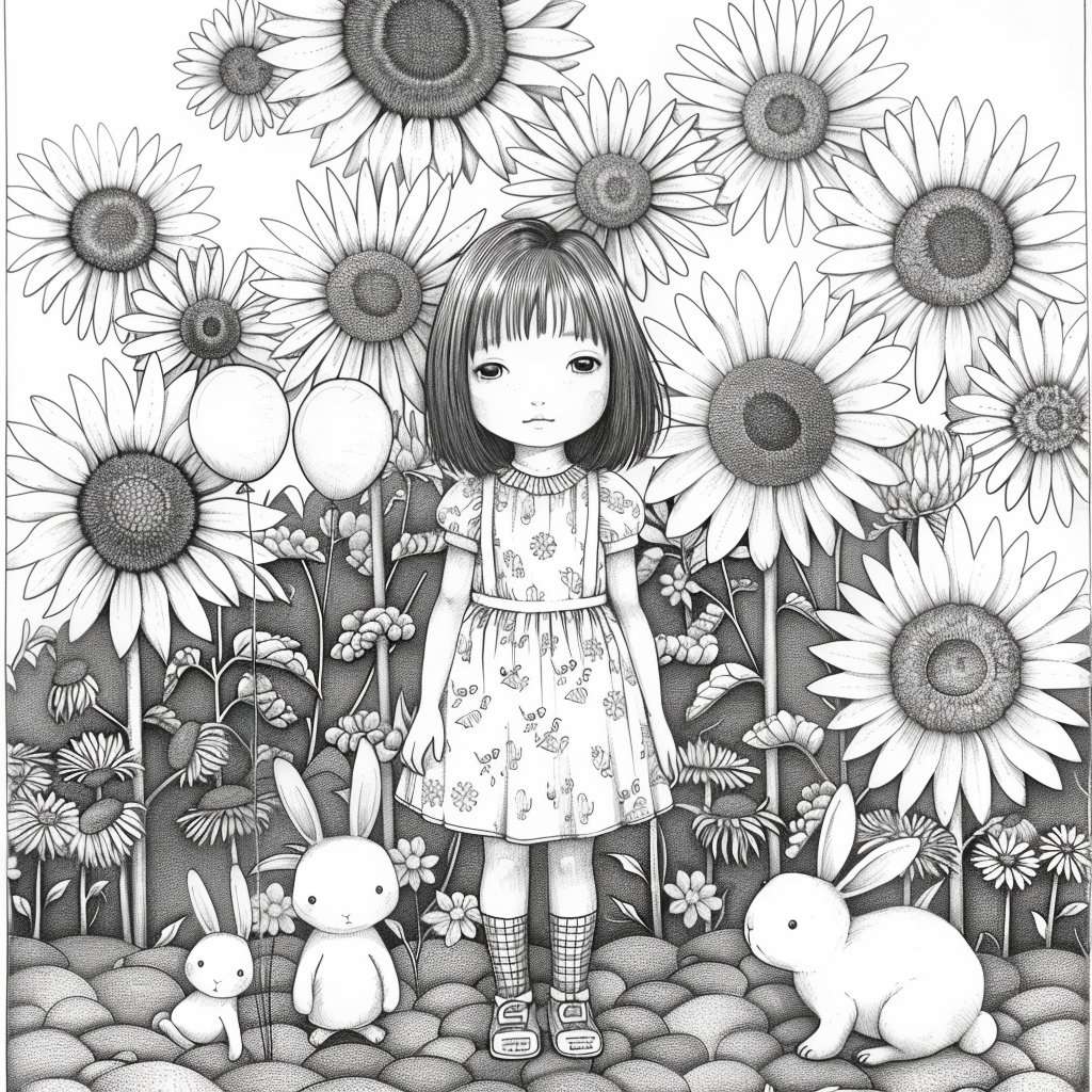 Sunflower Garden Afternoon