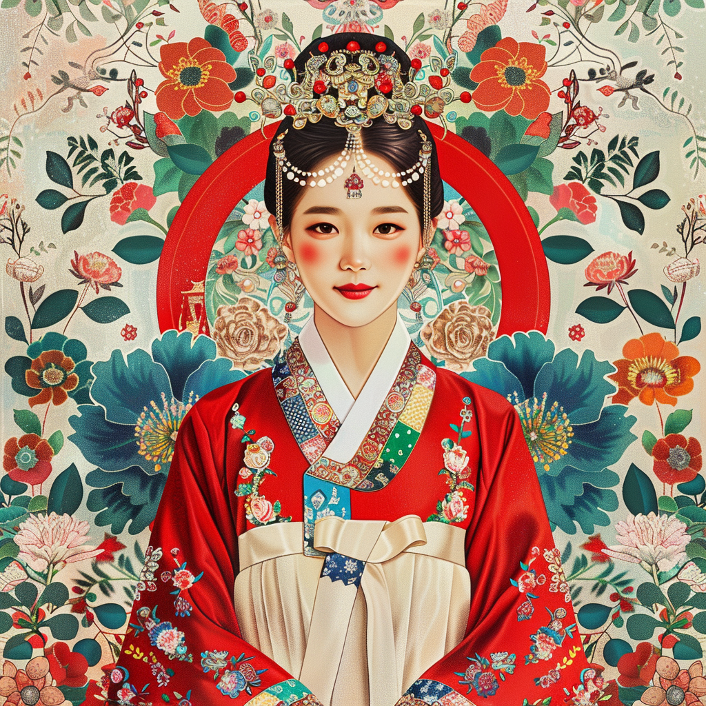 The Radiant Bride in Red