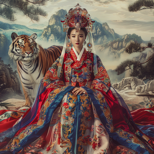 The Queen and the Tiger Guardian