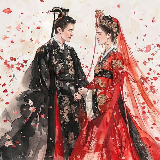 Vows Beneath Falling Petals
