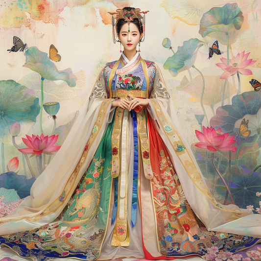 “The Lotus Bride of Eternal Elegance