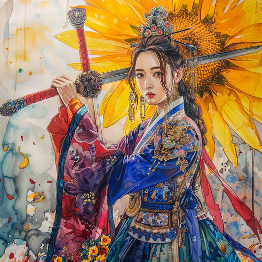 Warrior Queen of the Sunflower Crown