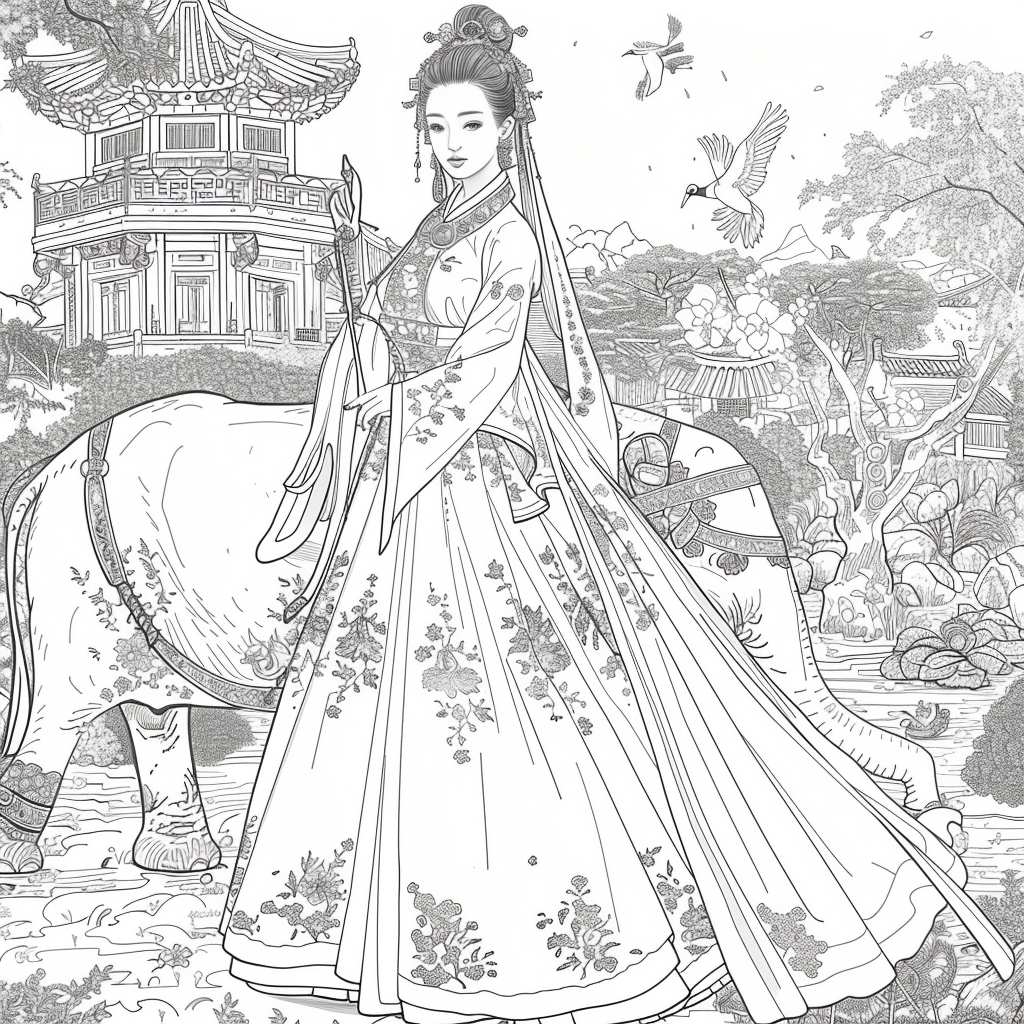 The Princess and the Elephant of Blossoms