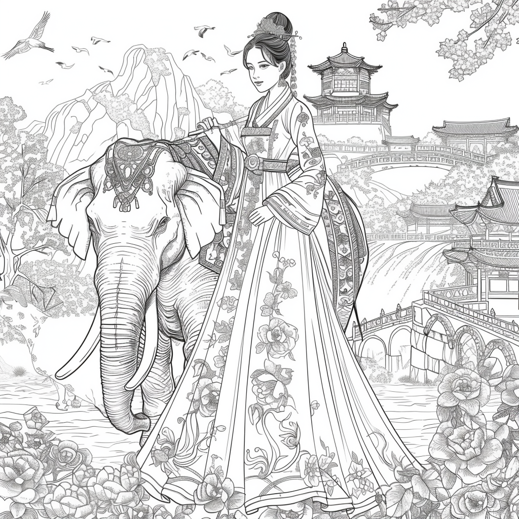 The Princess and the Elephant of Blossoms