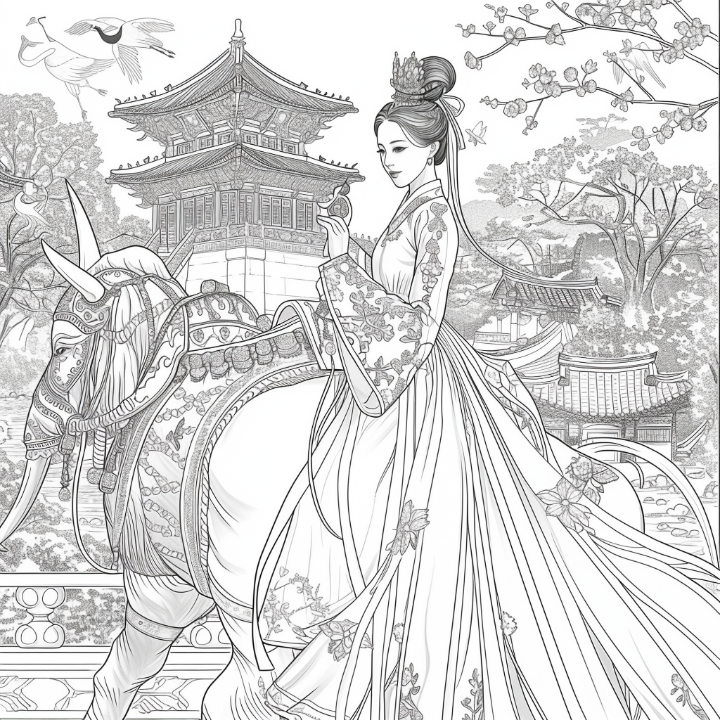 The Princess and the Elephant of Blossoms