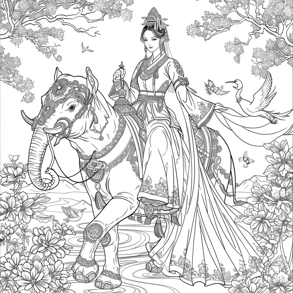 The Princess and the Elephant of Blossoms