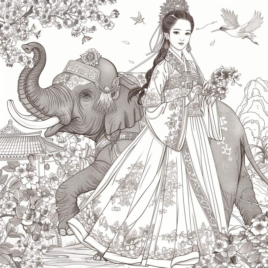 The Princess and the Elephant of Blossoms